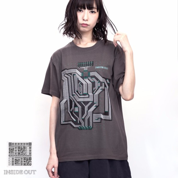 基板Tシャツ【ブランド:INSIDEOUT fashion】カラー：ブラック 1枚目の画像