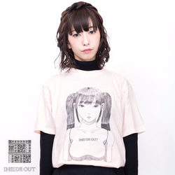 人工知能AI Tシャツ【ブランド:INSIDEOUT fashion】カラー:ピンク 1枚目の画像