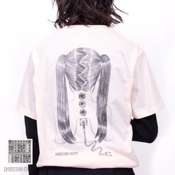 人工知能AI Tシャツ【ブランド:INSIDEOUT fashion】カラー:ピンク 2枚目の画像