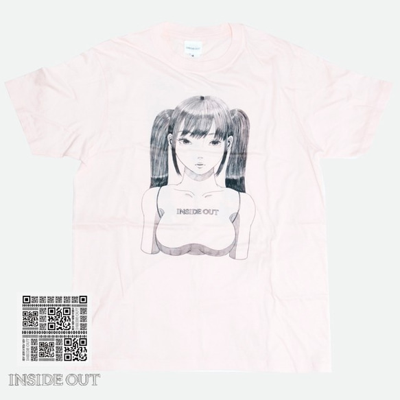 人工知能AI Tシャツ【ブランド:INSIDEOUT fashion】カラー:ピンク 3枚目の画像