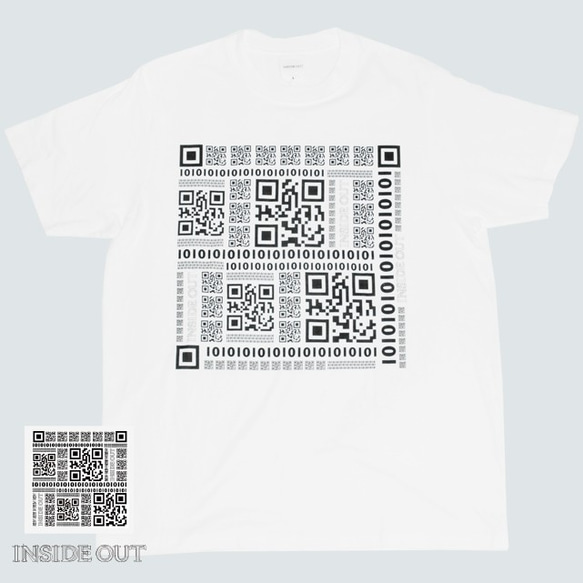 QR Tシャツ【ブランド:INSIDEOUT fashion】 3枚目の画像