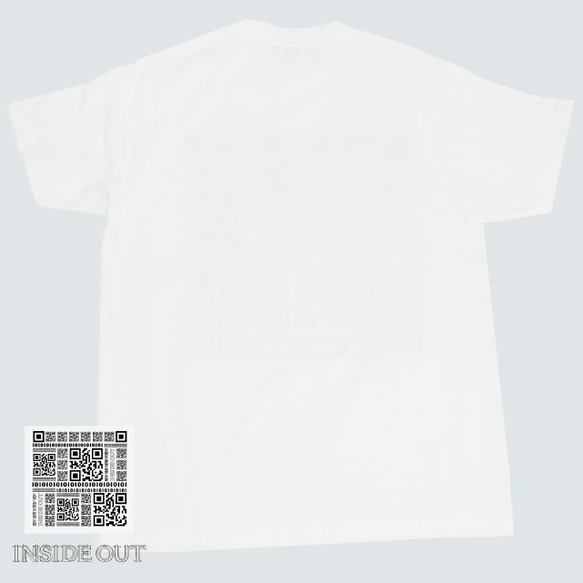 QR Tシャツ【ブランド:INSIDEOUT fashion】 4枚目の画像