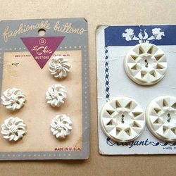 【Button Card】White Lacy 1枚目の画像