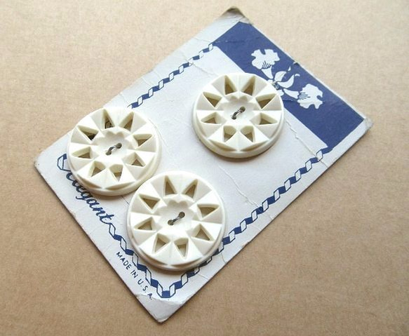 【Button Card】White Lacy 3枚目の画像