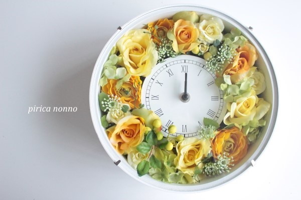 花時計（YO） 掛け時計・置き時計 pirica nonno 通販 3497127｜Creema