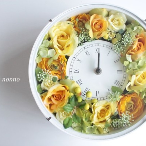 花時計（YO） 掛け時計・置き時計 pirica nonno 通販 3497127｜Creema