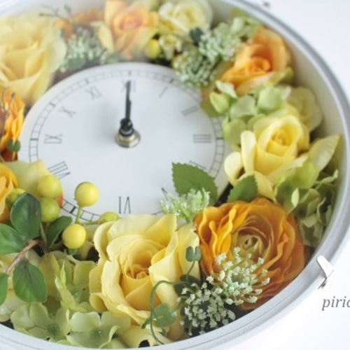 花時計（YO） 掛け時計・置き時計 pirica nonno 通販 3497127｜Creema