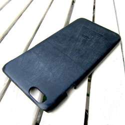【送料無料】【SALE】シェル型 iPhone6Plus/6SPlusケース　ブライドルレザー　ブラック 1枚目の画像