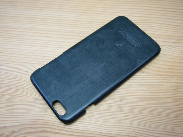 【送料無料】【SALE】シェル型 iPhone6Plus/6PlusSケース　ブライドルレザー　グリーン 4枚目の画像