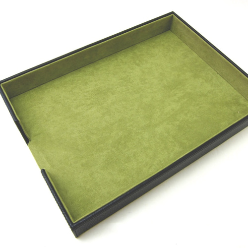 A4サイズのデスクトレイ 決済箱 書類ケース シュリンクレザー