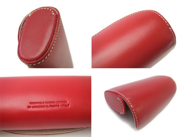 【名入れ】メガネケース 眼鏡ケース サングラス 老眼鏡 丈夫 ハードケース コンパクト 本革 イタリアンレザー ネイビー