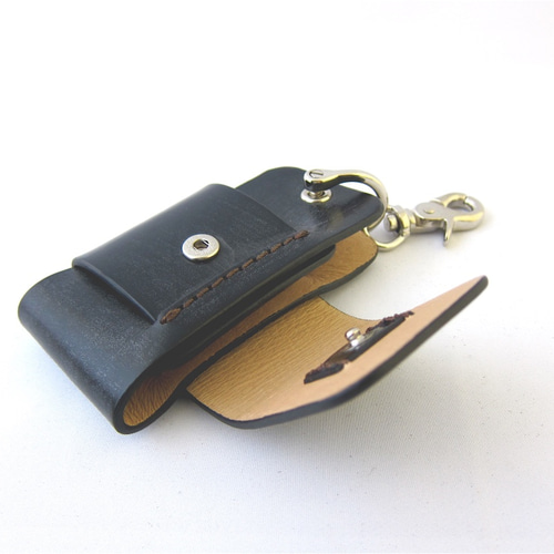 SALE】英国製ブライドルレザー スマートキーも付くキーケース ブラック