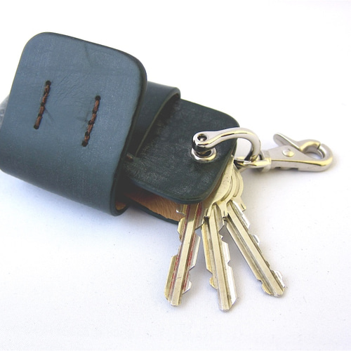 SALE】英国製ブライドルレザー スマートキーも付くキーケース ブラック