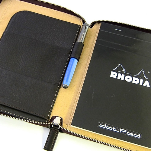 A5】軽くて大容量のA5メモパッドホルダー ブリーフケース iPad