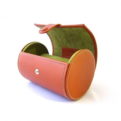 【名入れ】ネクタイケース 腕時計ケース ウォッチ 保管 携帯 出張 旅行 丈夫 ハードケース 本革 イタリアンレザー