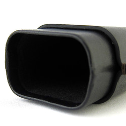 シンプルな鞘型のメガネケース　イタリアンスムースレザー　ブラック 6枚目の画像