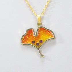 秋の装い銀杏のペンダント(p46) 2枚目の画像