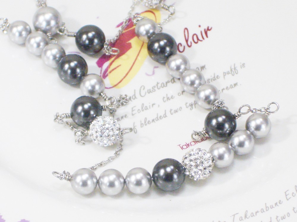 モノトーンネックレス(p89)