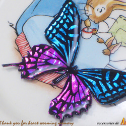 【再販】ホログラム蝶ブローチ(br1) 1枚目の画像