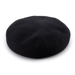 YOKOI BERET ANIS アニス ウール八角ビックベレー帽 ブラック　[YO-BR001-BK] 2枚目の画像