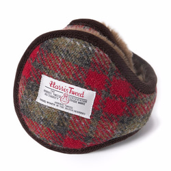 ハリスツイード イヤーマフラー 耳あて レッドチェック HARRIS TWEED [PC-FB-YM01RDC] 2枚目の画像