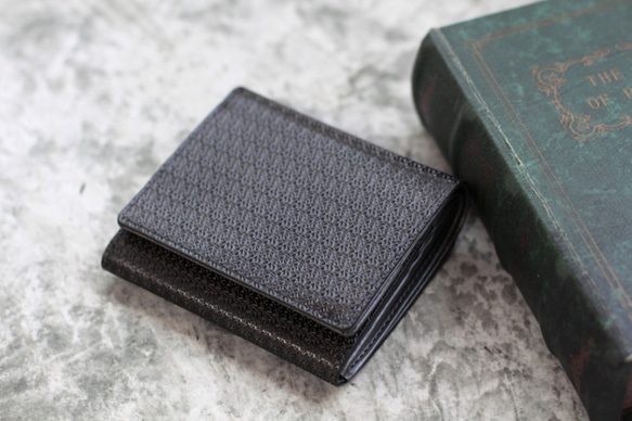 rinto 欧州カフェ店員の小銭すっきり二つ折り財布（ブラック）[EA-RI001-BK] 2枚目の画像