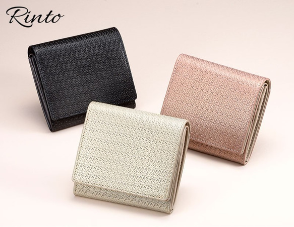rinto 欧州カフェ店員の小銭すっきり二つ折り財布（ピンク）[EA-RI001-PK] 4枚目の画像