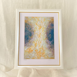 FOREST - アート 綺麗 抽象画 絵画 フレーム 額縁 ゴールド 緑