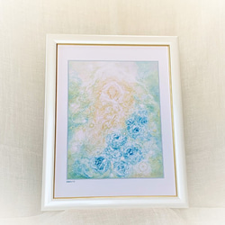✡️特選【原画一点物】イラストアート（額付） 憩いの郷-02】油絵原画 F0サイズ一点物 額縁付 豪華プレゼント