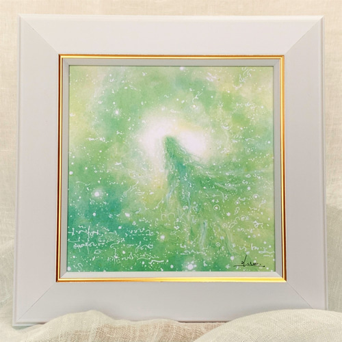 パステルアート 静かで幻想的な夕暮れ パステル画原画 絵画 T's