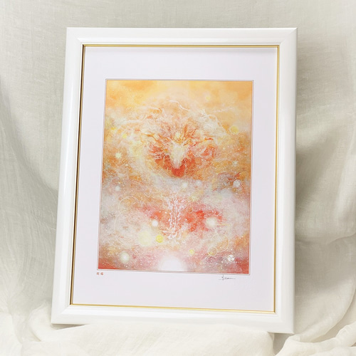 龍神の絵 龍神様の絵画 『祝福』 太子額付きジクレーアート 絵画