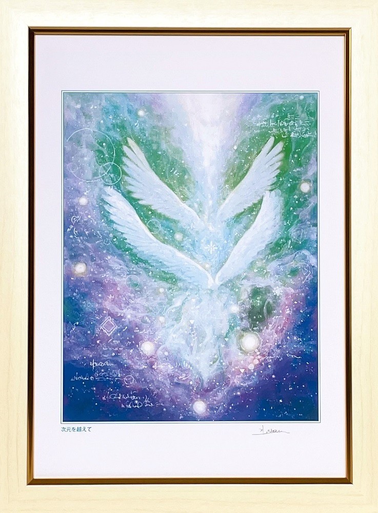 絵画、天使の笑顔