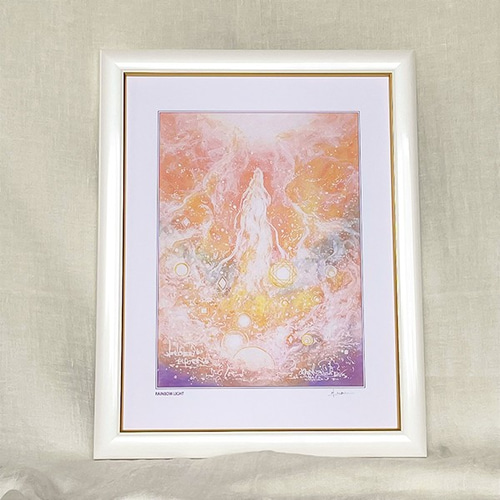 龍神の絵 龍神様の絵画 『ヒカリ、放つ』 太子額付きジクレーアート