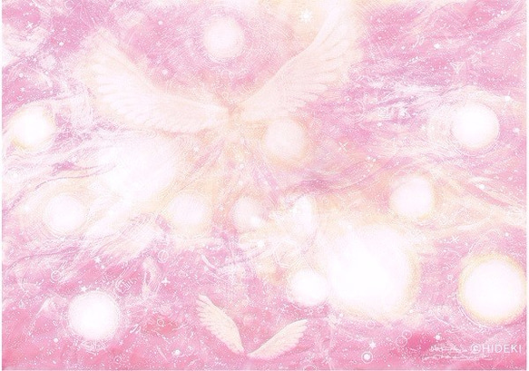 『CURE LOVE』A4サイズ HYMジクレー ≪天使≫ シリーズ 1枚目の画像
