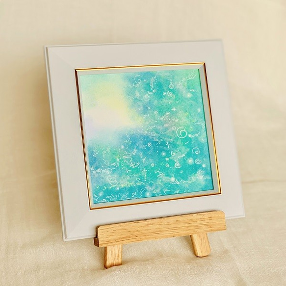 人気デザイナー 清らかな水辺』 原画パステルアート☆森☆シリーズ 絵画 HIDEKI 絵画