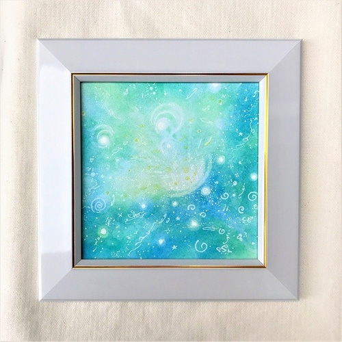 パステルアート ブルー・ナイト・ムーン パステル画原画 絵画
