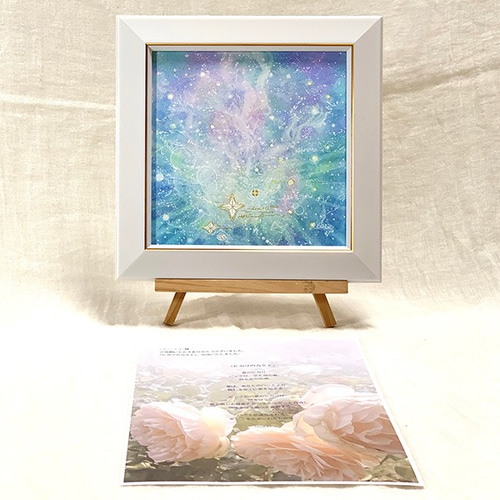 光の中で　ハンドメイドパステル画　絵画アート原画 ☆ヒカリのカタチ☆20cm角 オーダーメイドパステルアート 絵画