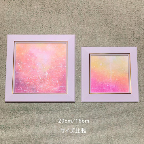 感情表現のパステル画 星とハート 76665d58051b0b2fa92fdc94dd8ceb