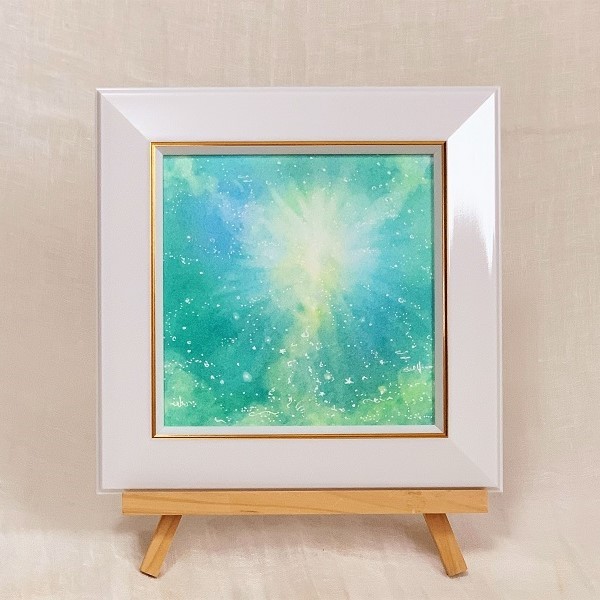 抽象画『光は、いつもそばに』 パステルアート原画 HIDEKIの