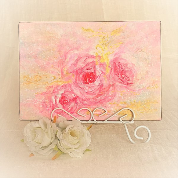 マリアンローズ ～ピンク～ SM_R_04　薔薇の絵 ピンク 1枚目の画像