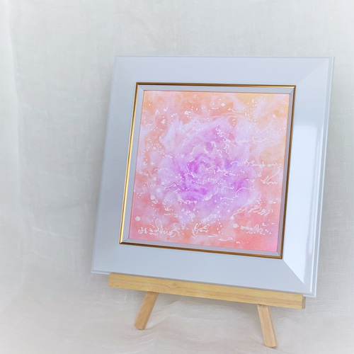 紫の薔薇』 パステルアート原画 HIDEKIのヒーリングアート