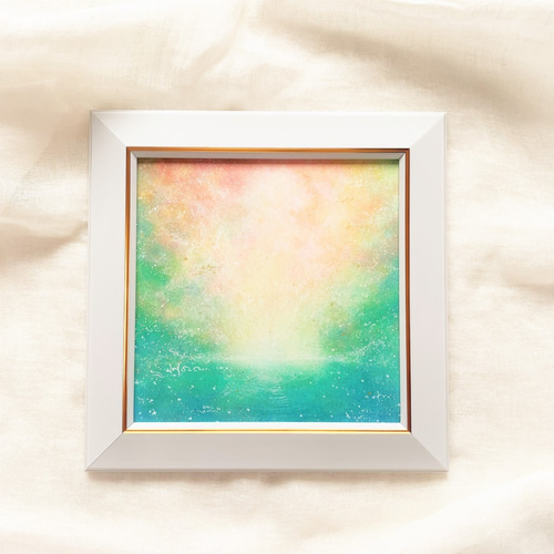 楽天市場】絵画 原画 「愛を紡いで」 水彩/パステル F6 木製額