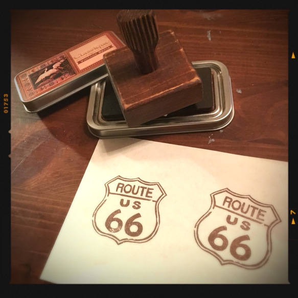 ヴィンテージ風スタンプ【ROUTE66】 2枚目の画像