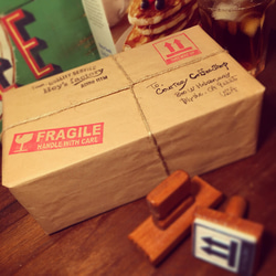 FRAGILE〜取扱注意〜 & THIS SIDE UP〜天地無用〜消しゴムはんこ 2枚目の画像