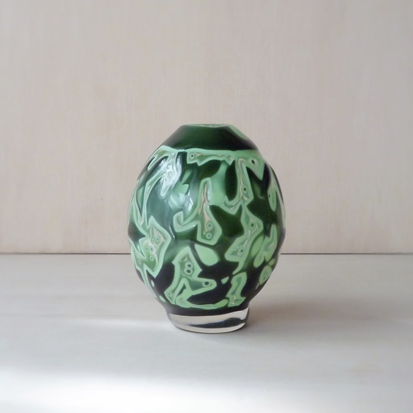 pattern vase　花挿し　葉っぱ 2枚目の画像