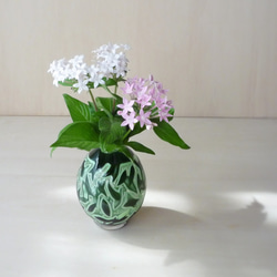 pattern vase　花挿し　葉っぱ 4枚目の画像