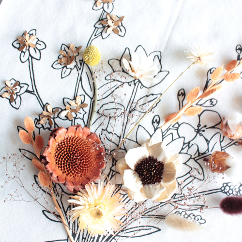 特集掲載！【ハンドメイドキット】タペストリーの中のドライフラワー