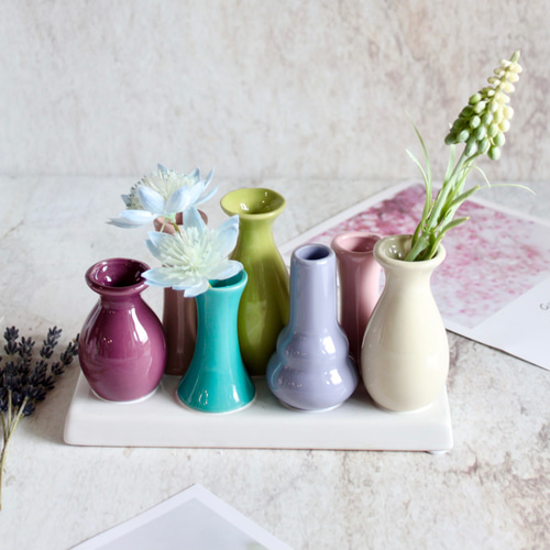 多色使いの陶器花瓶 aimoha 花瓶 カラフルなお花の陶器花瓶 : ZOZOTOWN Yahoo!店