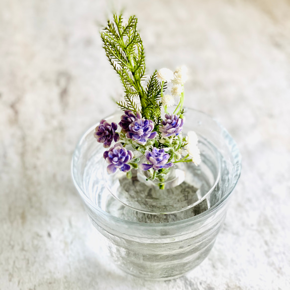 山模様のグラデーション花瓶セット グラデーションガラスフラワーベース