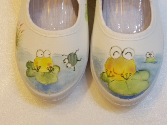 可愛手工彩繪童鞋 可客製 自然系列 第4張的照片